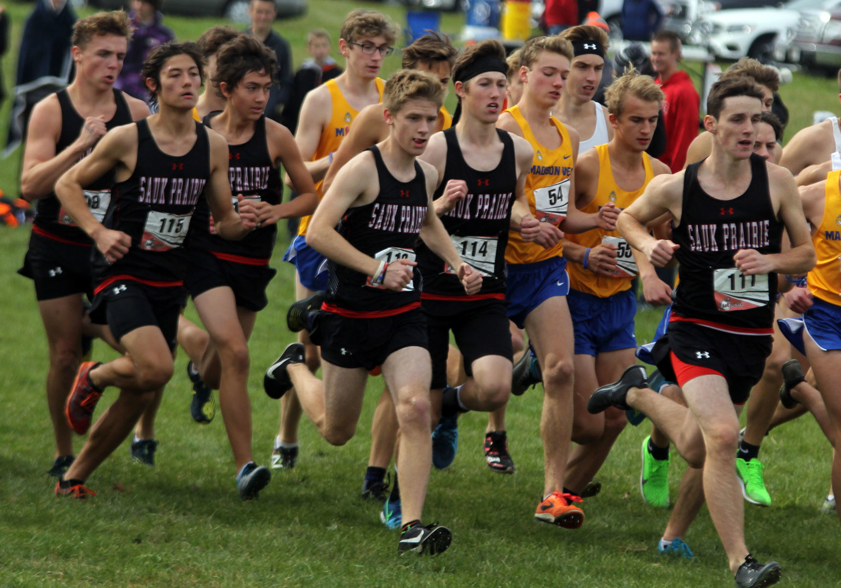 Sauk Prairie boys cross country